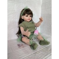 Кукла Реборн полностью силиконовая можно купать брюнетка